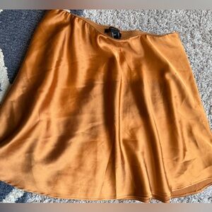 Forever 21 Vibrant Orange Skater Skirt